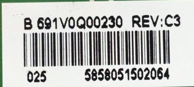 KIT DE TARJETAS PARA TV TOSHIBA / MAIN 691V0Q00230 / 631V0Q00230 / VTV-L55736 / T-CON E3CCBB5000110T / E3CCBB500011 / CV500U2-T01-CB-1 / FUENTE 1T920000800 / FSP146-2FS01 / 02-1T920000800-DSPIL / PANEL K500WDCRA / MODELO 50LF621U21 - Imagen 6
